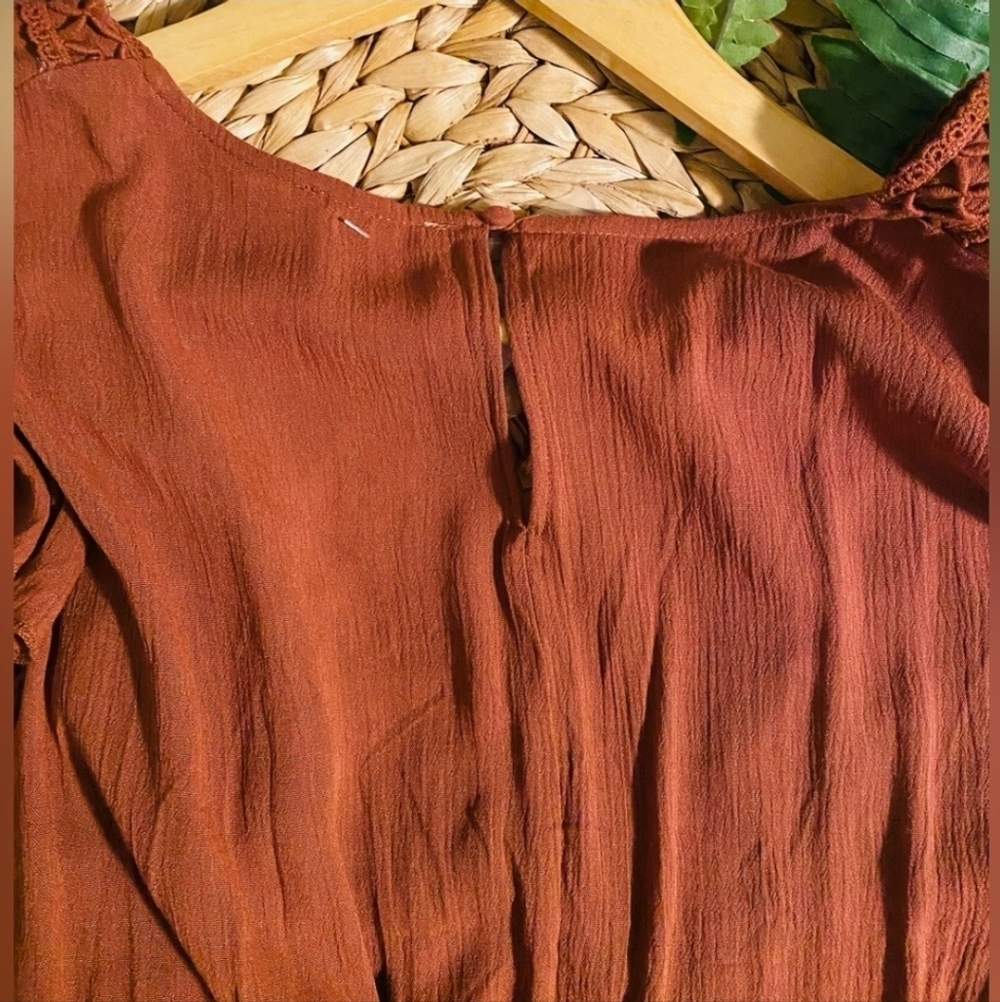 Embroidered Crochet Mini Dress by Francesca’s - Picture 4 of 5
